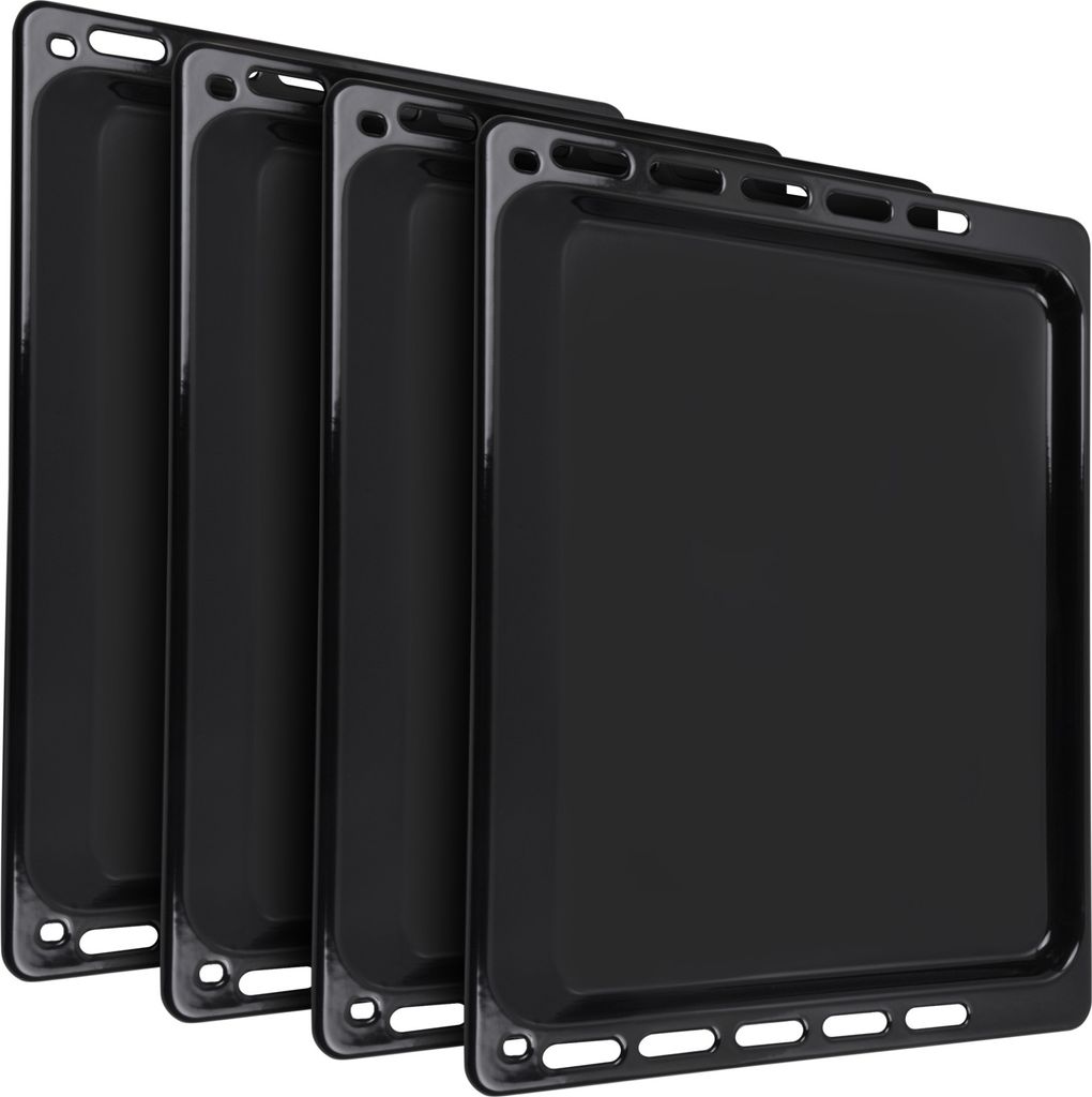 Backblech Set 4x Whirlpool Bauknecht 481241838128 Kuchenblech für Backofen Herd
