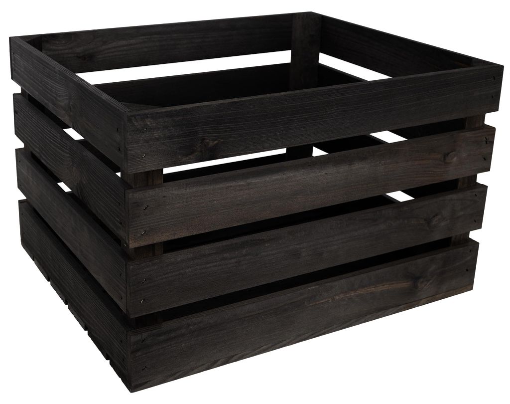 Creative Deco Decoratieve Natuurlijke Houten Doos Zwart, 50 Productafbeelding 