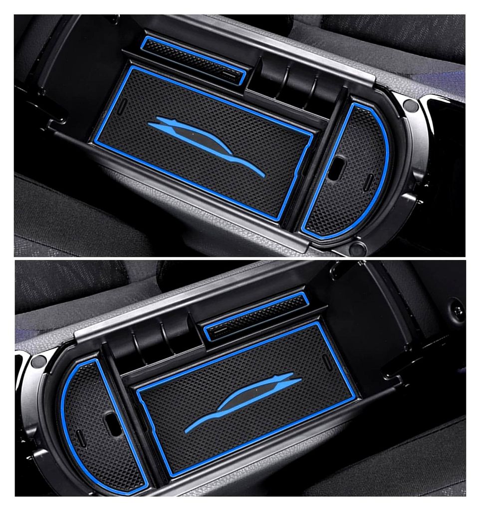 Mittelkonsole Aufbewahrungsbox für Toyota CHR C-HR 2016-2023, Armlehne Organizer Tray für Mittelarmlehne und Handschuhfach