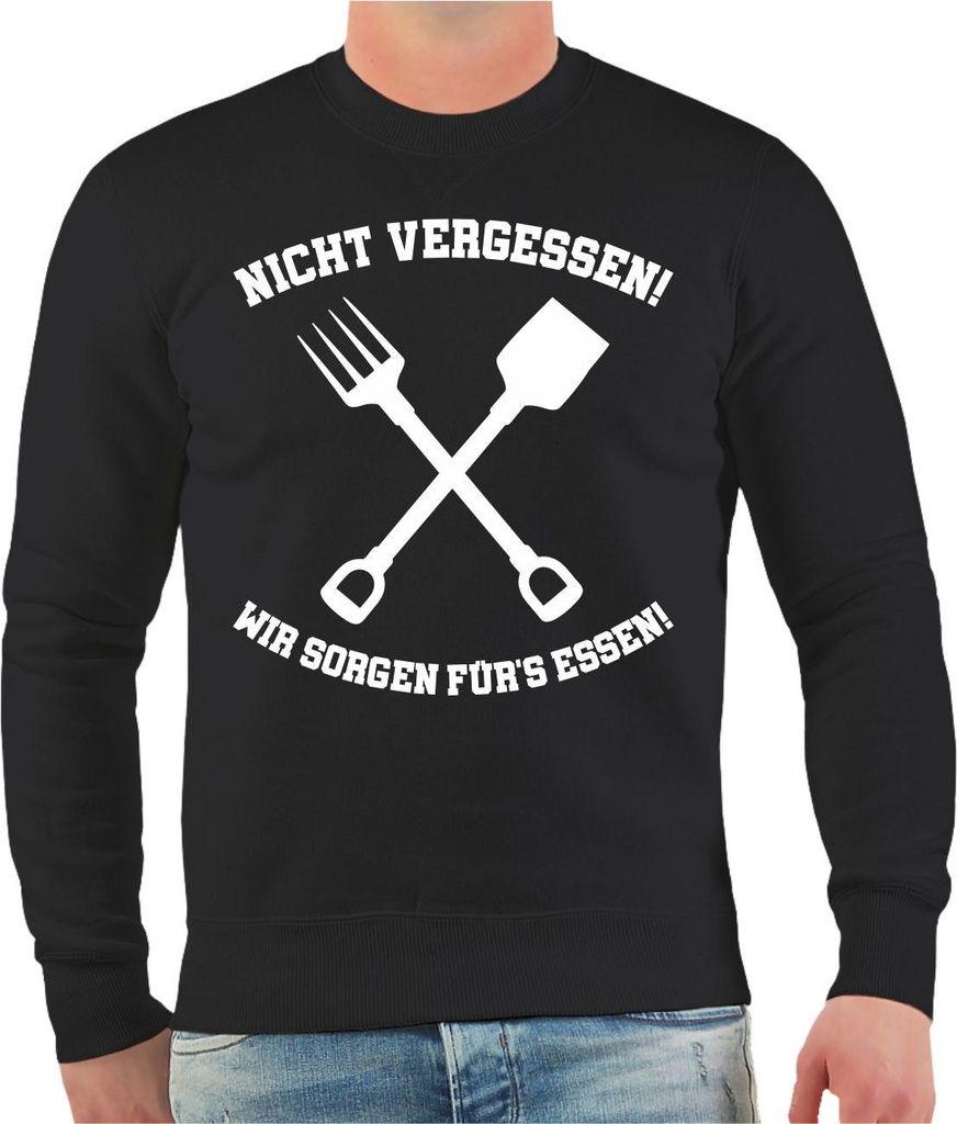 Herren Sweatshirt Nicht vergessen WIR SORGEN FÜRS ESSEN