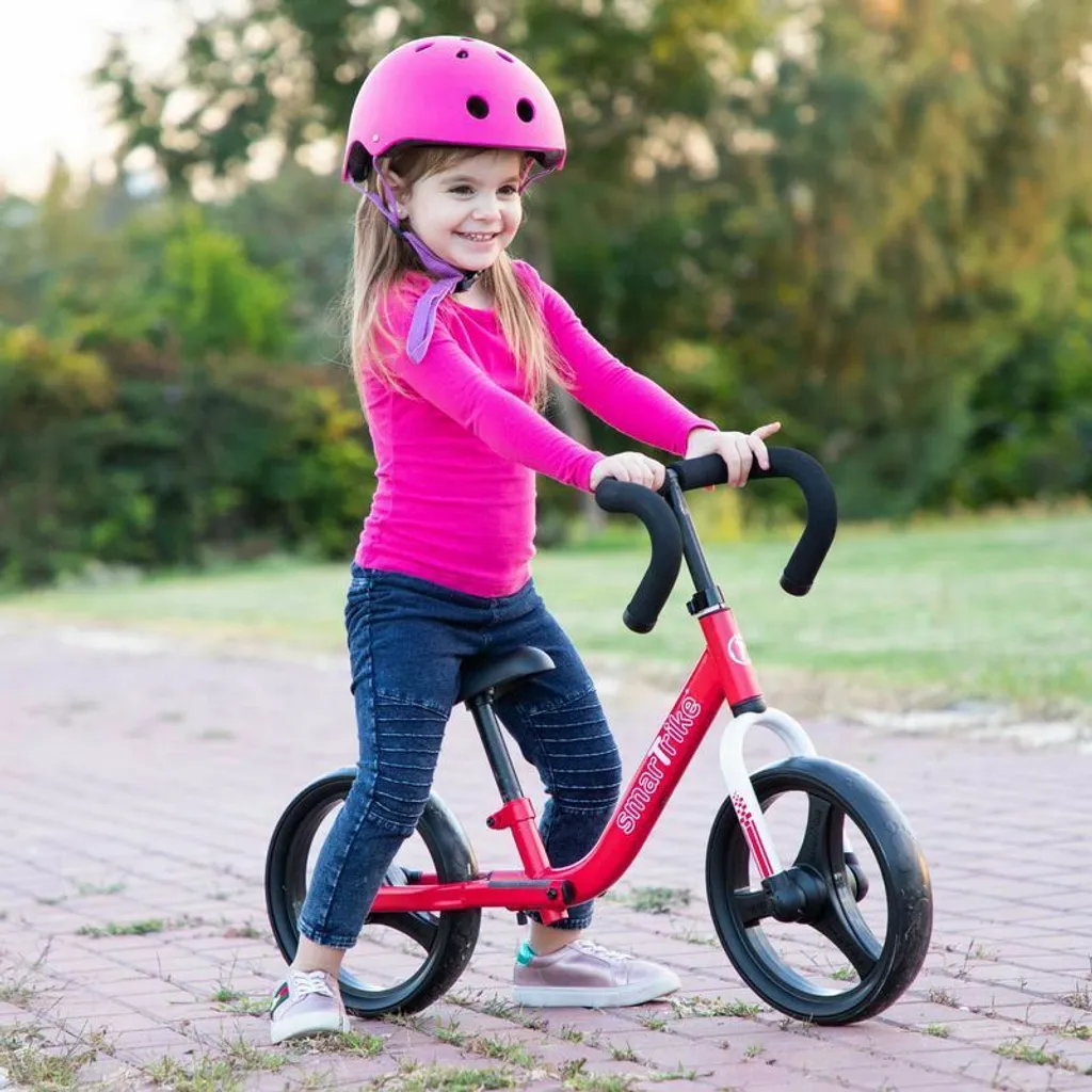 Vélo d'Équilibre Pliable smarTrike - Solution Gain de Place Rouge - 3