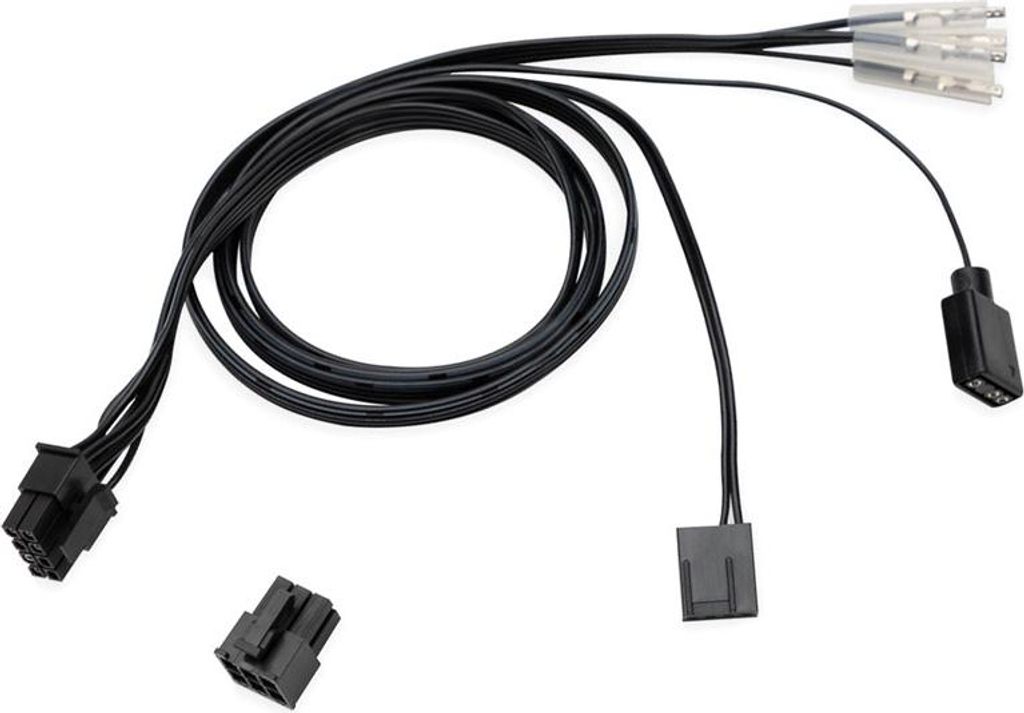 EK Water Blocks EK-Loop OmniLink 6-Pin-Stromkabel Schwarzes Verbindungskabel für Wasserkühlung