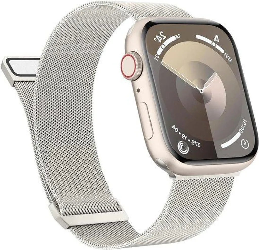 Bracelet de Montre en Maille Milanaise Magnétique Inox de 38 à 49 mm