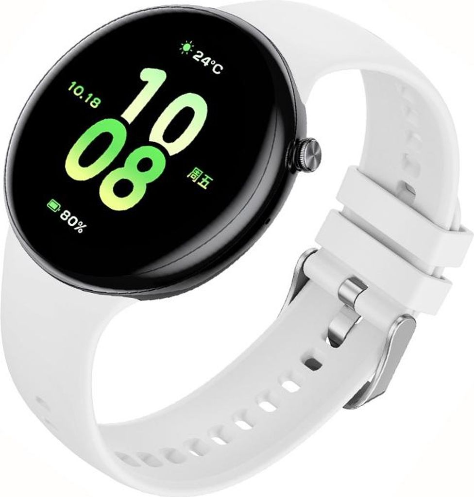 INF Silikonarmband für Honor Watch Fit Atmungsaktiv, Weich, Waschbar Weiß