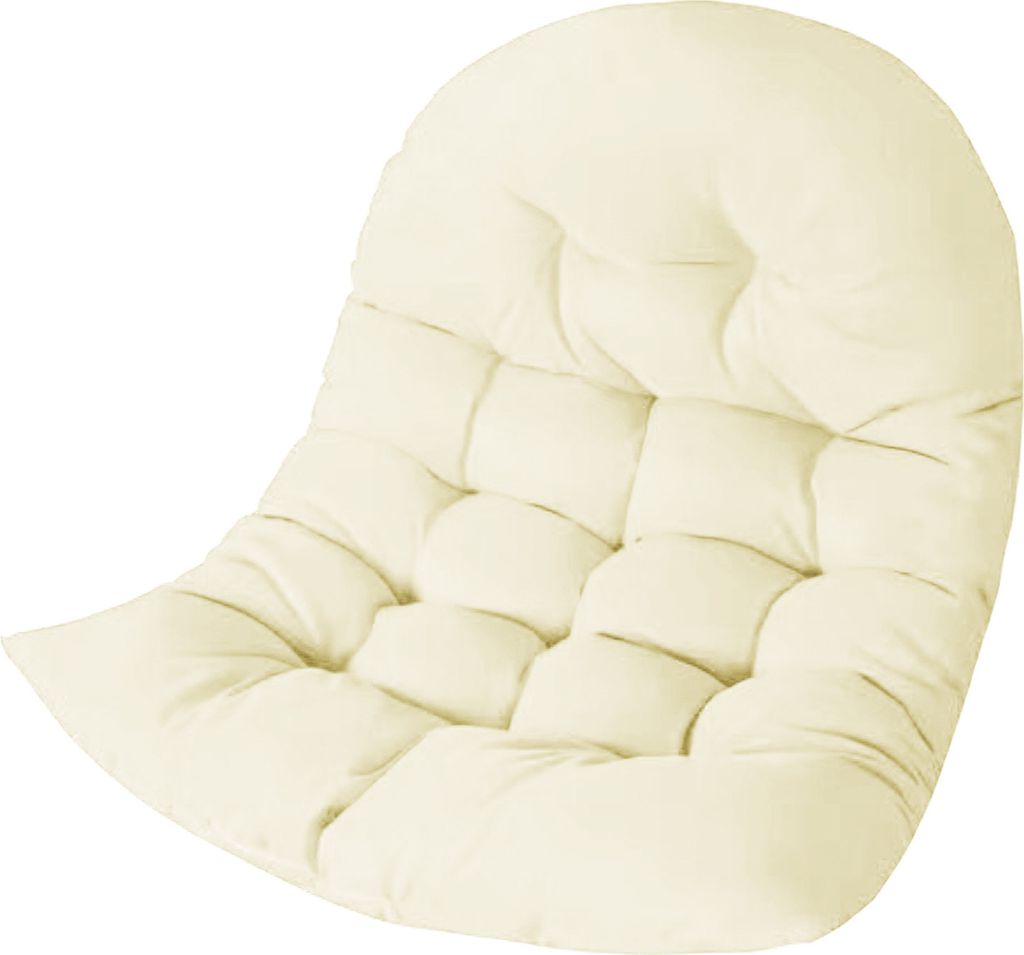 Hängendes Eierstuhlkissen mit waschbarem Bezug, Ersatz, toller Sprungeffekt, dicke Sitzmatte für den Außenbereich, Büro, Bibliothek, Garten