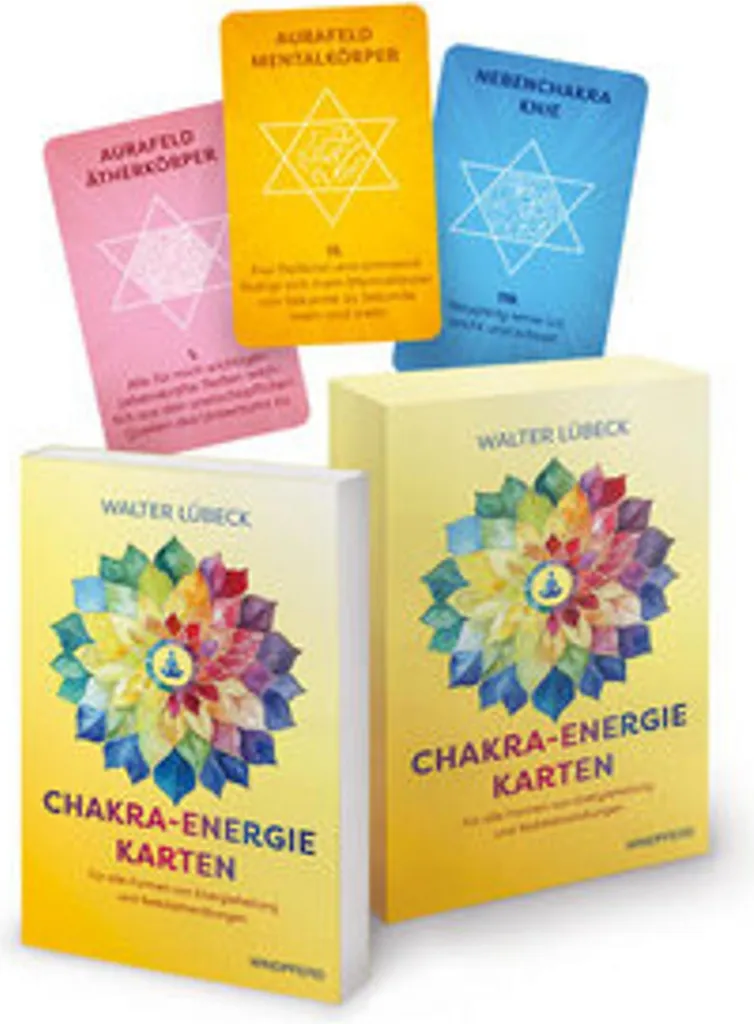 Cartes Énergie des Chakras : Coffret de 49 Cartes avec Guide de Soin