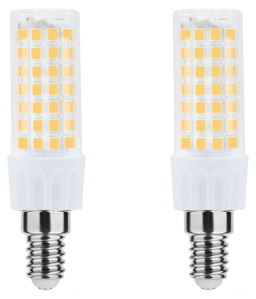 Modee LED-Röhrenlampe E14 - 6 W, 6000 K, 600 lm, 230 V - LED-Dunstabzugshaubenlampe - Tageslichtweiß - 2 Stück