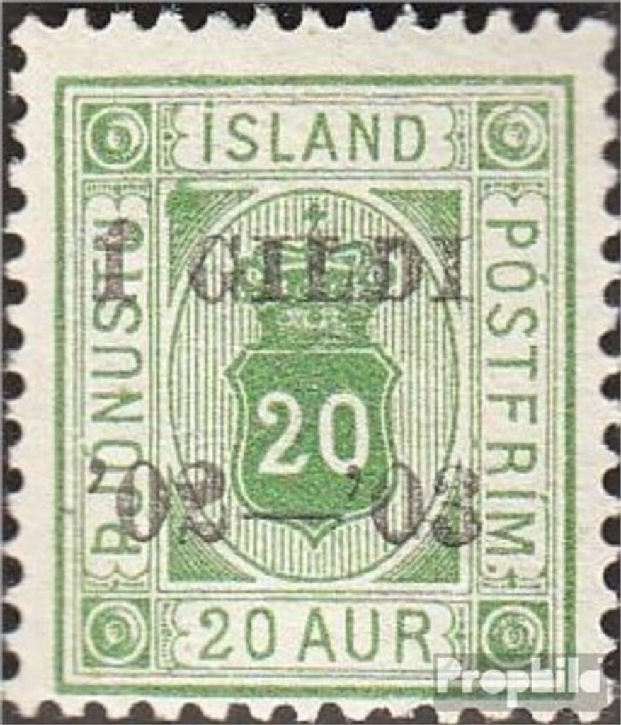 Briefmarken Island 1902 Mi D15B gestempelt Aufdruckausgabe Dienstmarken