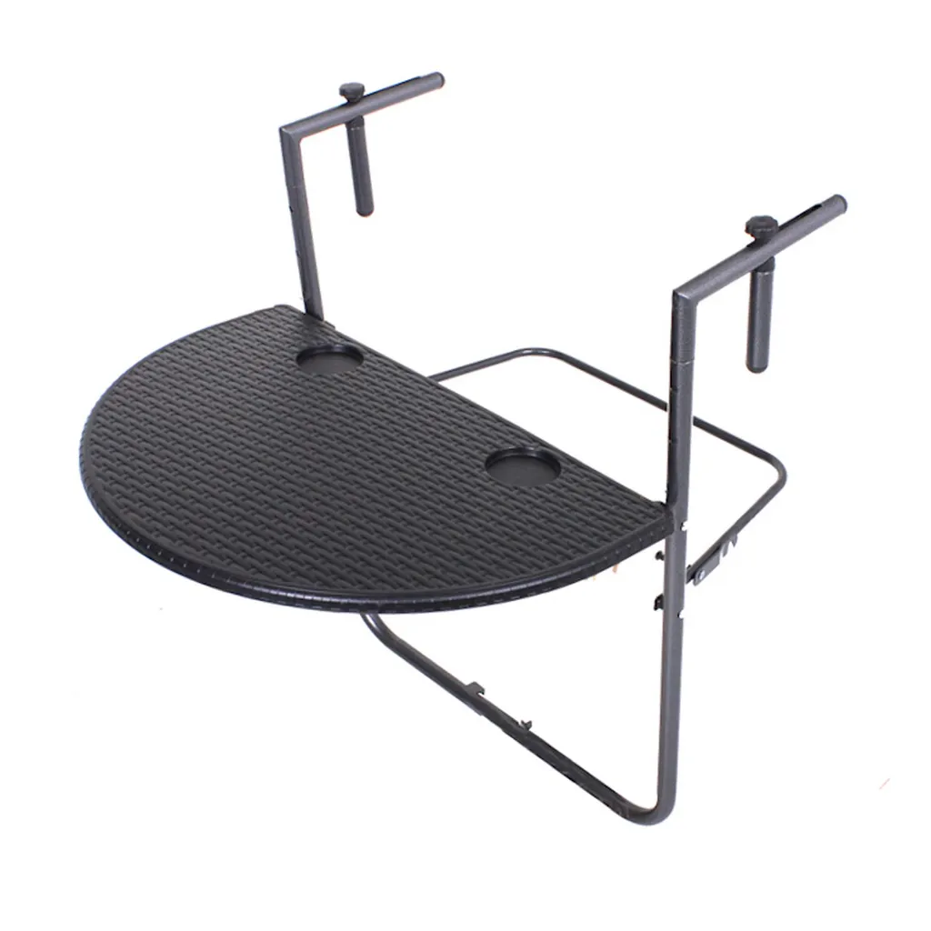 Table de balcon compacte VENTANA - Gain de place et aspect rotin - 4