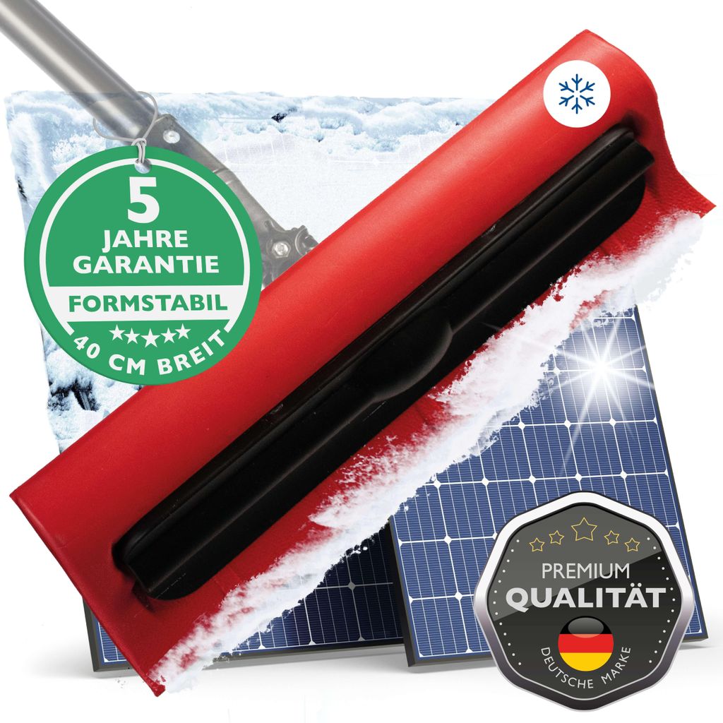 Photovoltaik Schneeschieber [OHNE KRATZER] Schneeschaufel Produktbild 