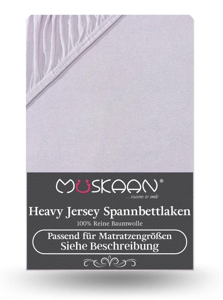 Heavy Jersey Spannbettlaken 120x200 cm - 130x200 cm 100% Produktbild 