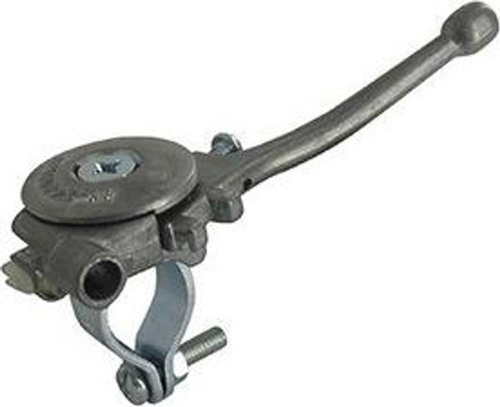 Gasgriff aus Aluminium mit Befestigung durch Klemmring am Lenker – ø: 19 bis 22 mm