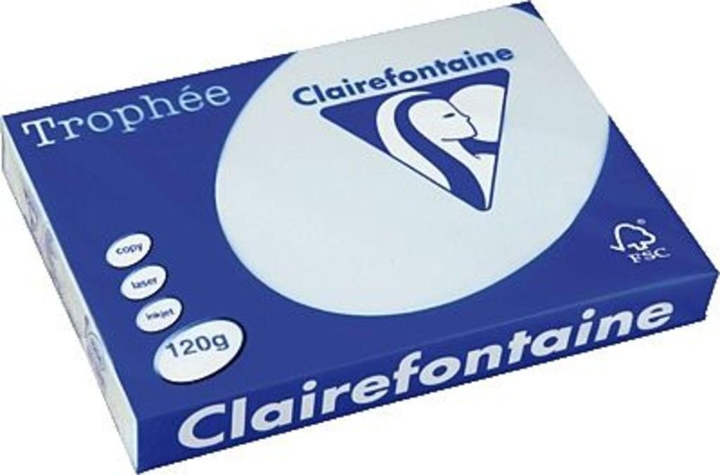 Clairefontaine Multifunktionspapier Trophée A4 120 g/qm hellblau 250 Blatt