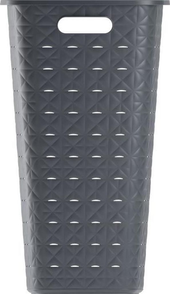 Wäschekorb, CURVER Softex, 56L, 70% Recycelt, 59 x 43 x 34 cm, Grau