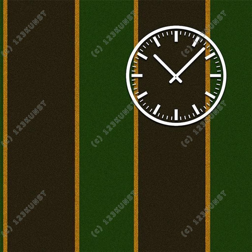 3842 Dixtime Designer Wanduhr, Wanduhren, Moderne Wohnraumuhr 70cm x 70cm