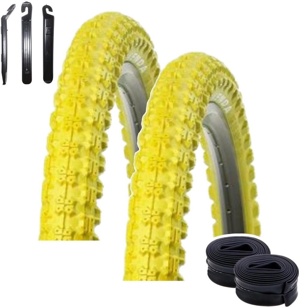 2 x Kenda 20" BMX K-50 Fahrradreifen in Gelb 57-406 (20 x Produktbild 