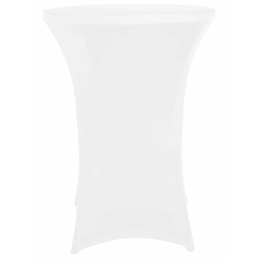 Nappe de mange-debout extensible blanche pour table de réception