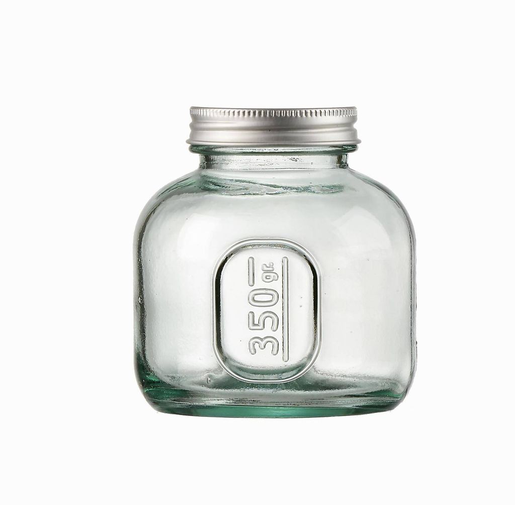 Vorratsglas Behälter mit Schraubverschluss 350 ml rund Recyclingglas