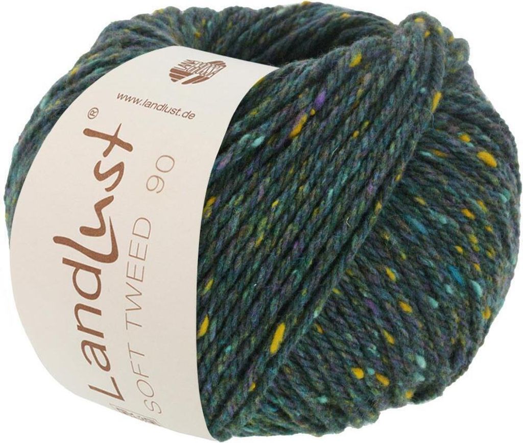 Lana Grossa - Landlust Soft Tweed 90 0016 dunkelpetrol Produktbild 