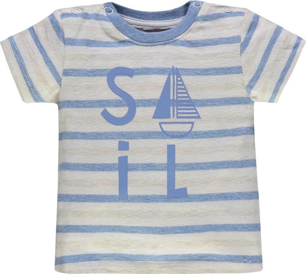 Graues und blaues Baby-T-Shirt von Kanz