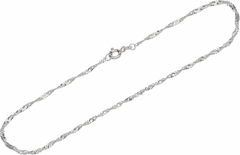 Fusskette 925 Sterling Silber 26cm Singapurkette Damen Produktbild 