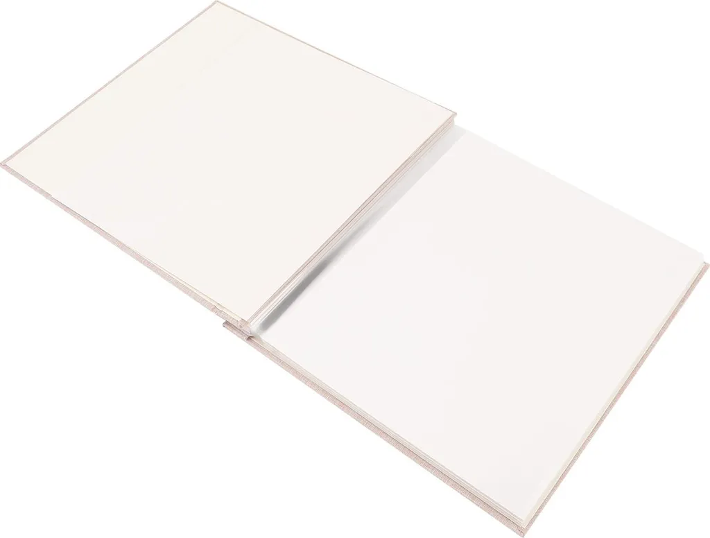 Grande Album Foto Autoadesivo in Lino - Organizzatore Ricordi Beige Finestra