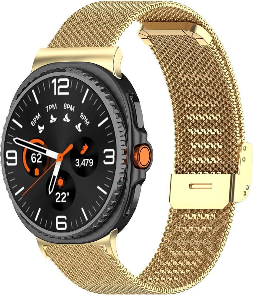 Für Samsung Galaxy Watch 8 / 8 Classic xDfind Edelstahl Mesh Ersatz Armband Gold