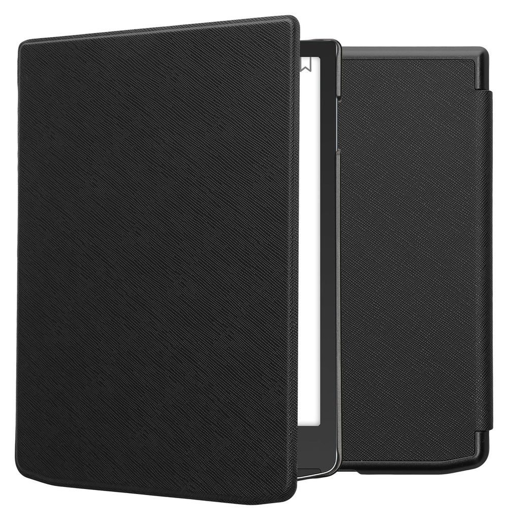 kwmobile Klapphülle kompatibel mit Pocketbook InkPad 4 / Color 3 / Color 2 / Vivlio InkPad 4 / InkPad Color 3 Hülle - eReader Case aus Kunstleder -