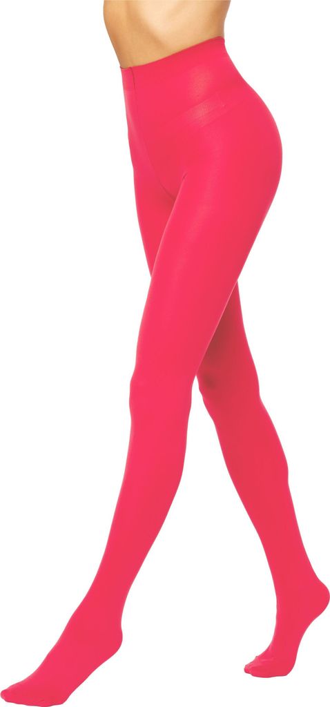 Antie Damen Mikrofaser Strumpfhose AN-124 100 DEN (Korallenrot, M) .