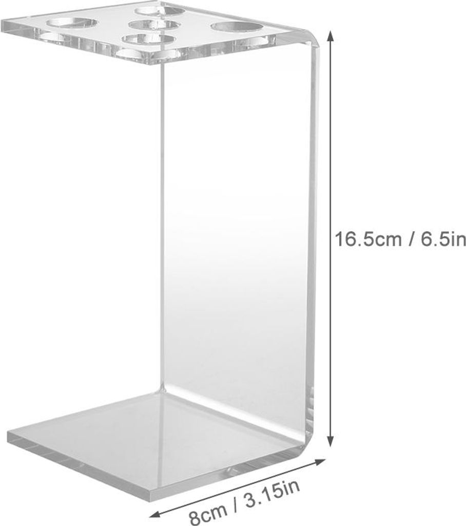 Professioneller Haarscheren-Kammhalter, Salon-Scherständer, Friseurkämme, Organizer, Acryl, transparent