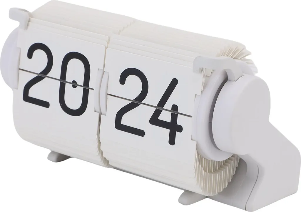 Horloge à bascule USB silencieuse avec rappel et design mécanique 70s