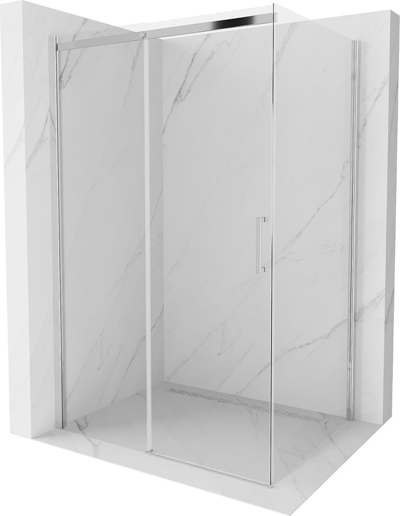 Mexen Omega ausziehbare Duschabtrennung 140 x 90 cm, Produktbild 