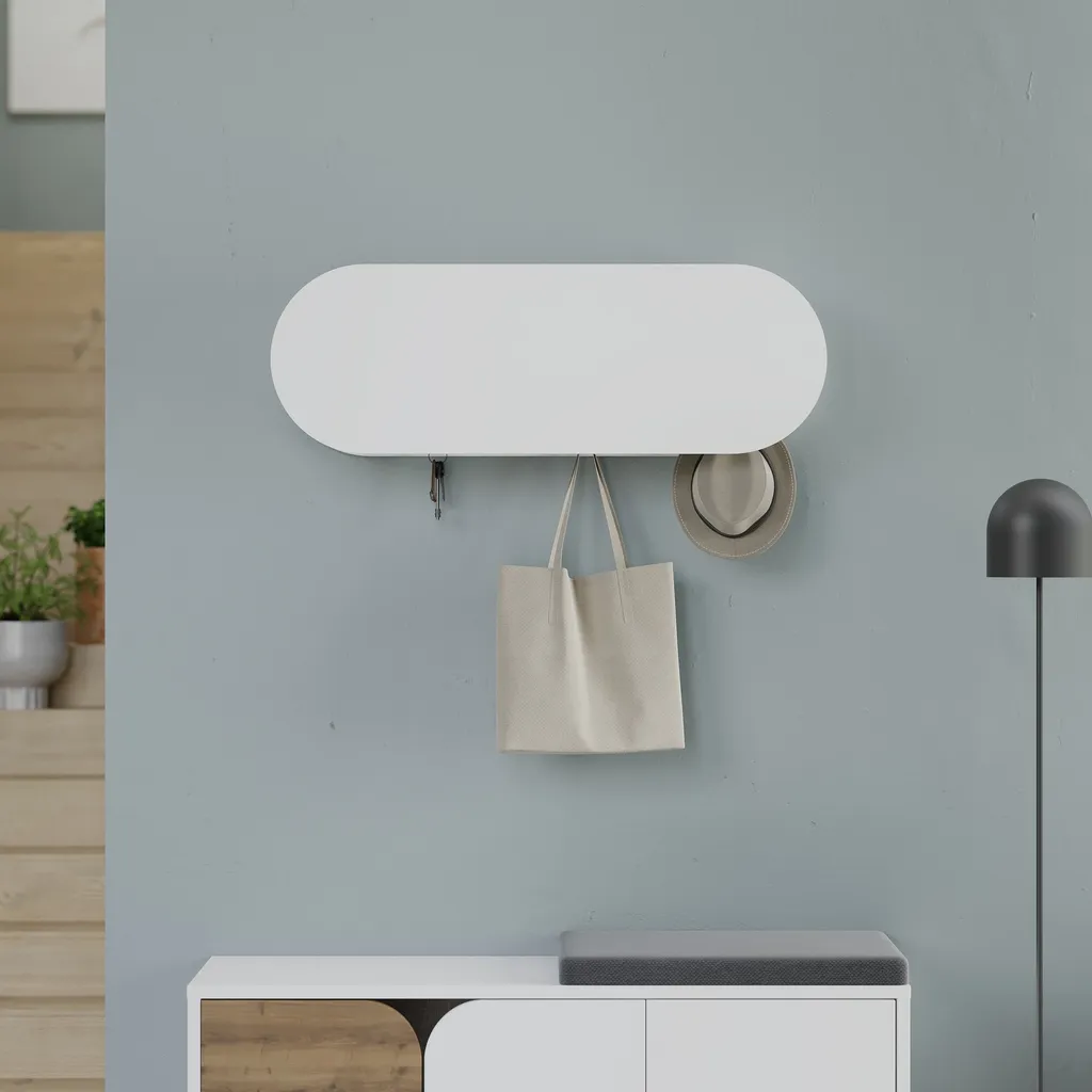 Grand cintre de 84 cm blanc Skye Decor pour optimiser votre rangement