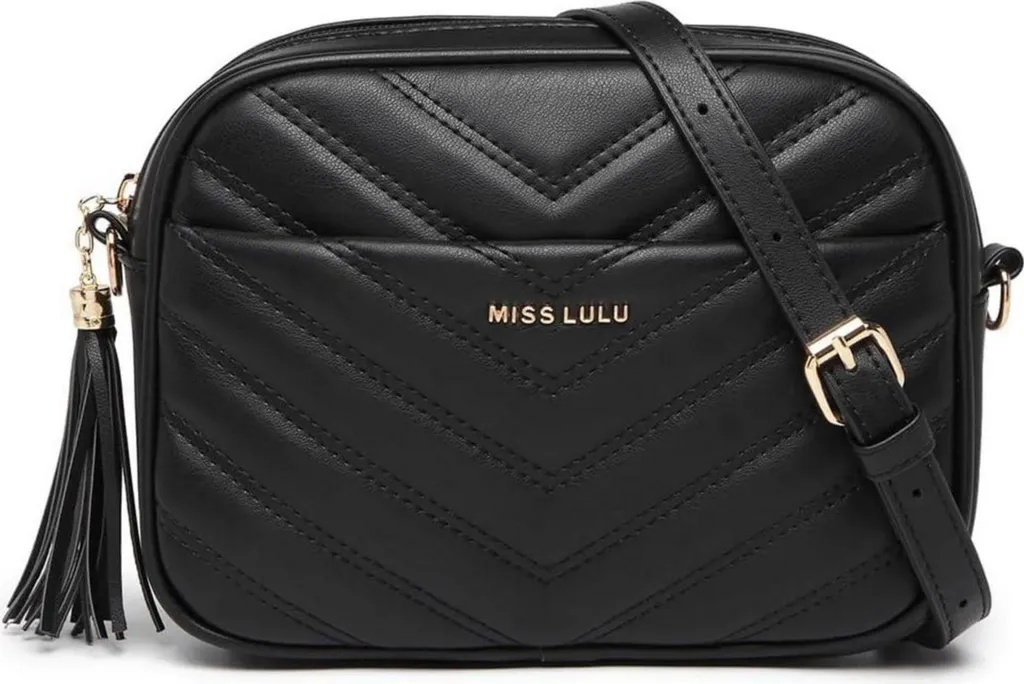 Sac femme 4 compartiments zippés et sangle ajustable en cuir premium PU