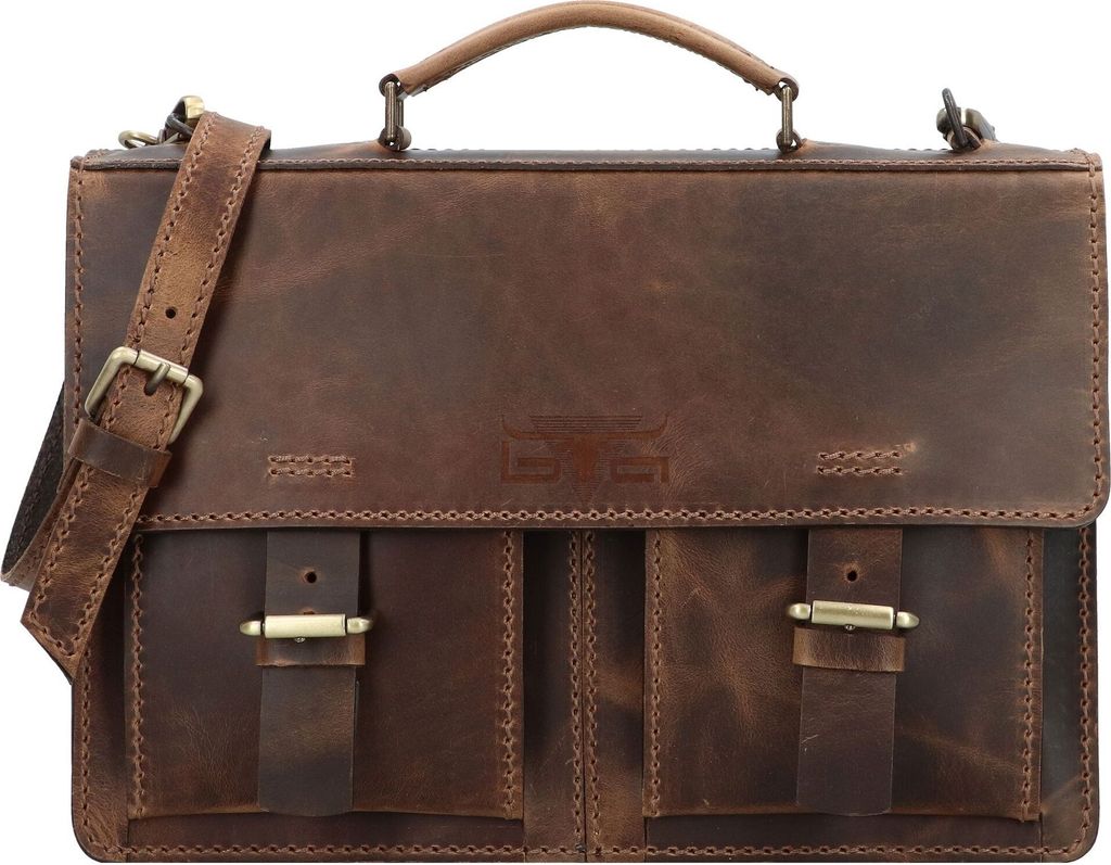 Mika Aktentasche Leder 38 cm