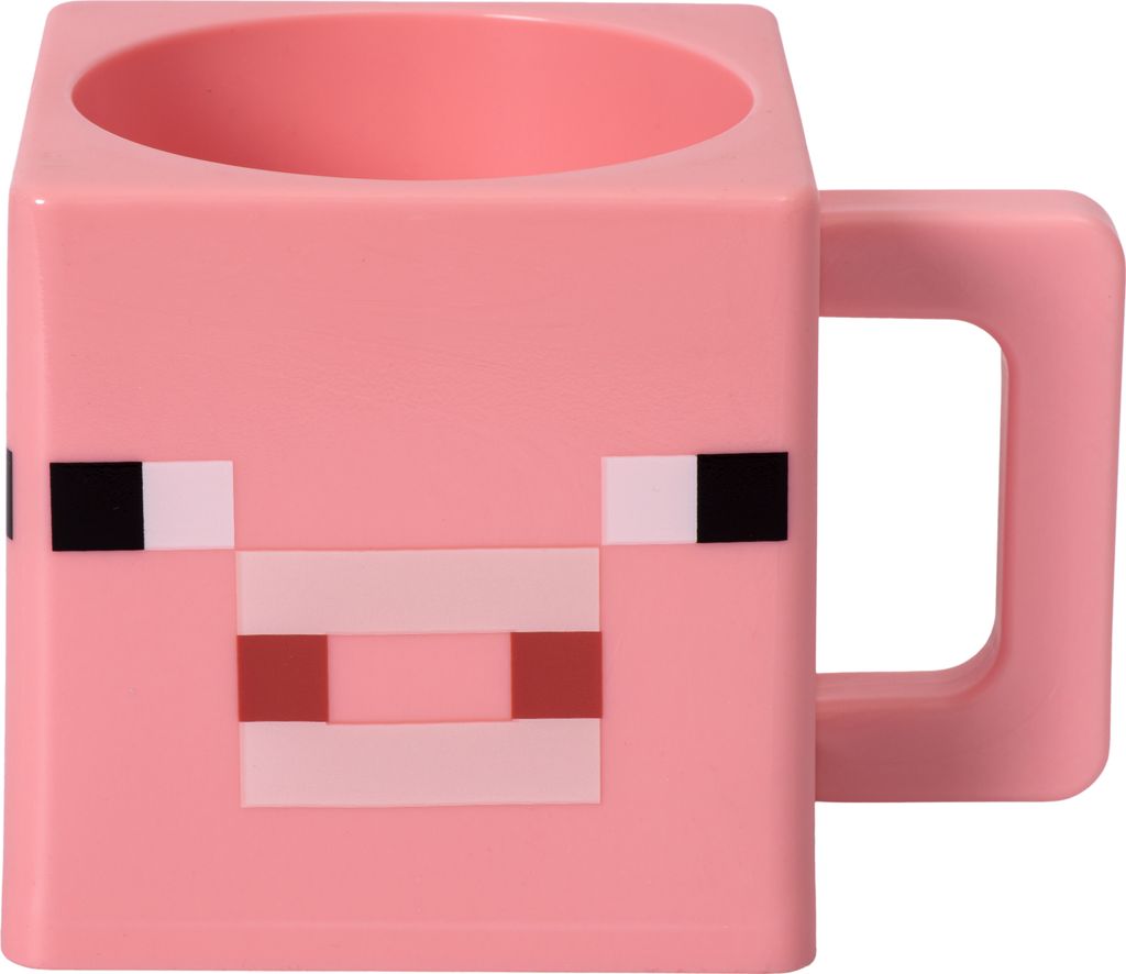 Minecraft Pig Cube Tasse – Mikrowellengeeignet, 290 ml Produktbild 
