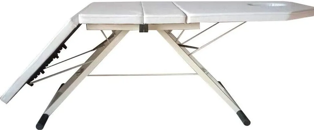 Table de massage transportable blanche pour massage à domicile 182cm - 3