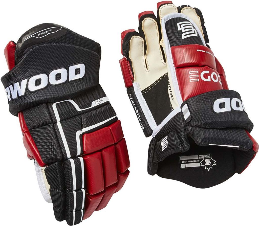 Handschuhe Sherwood Code Encrypt 2 Junior schwarz/rot/weiss 12 Zoll