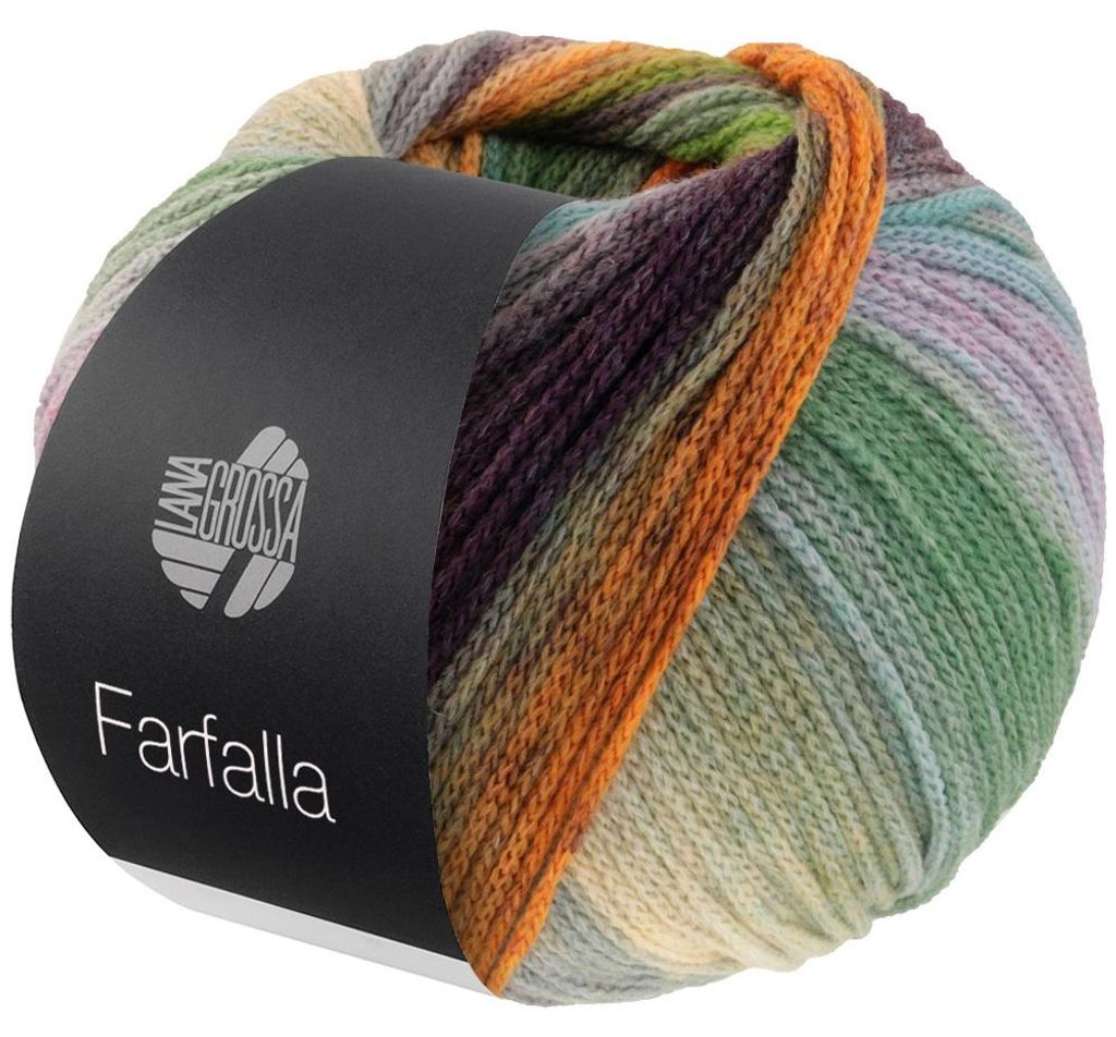 Lana Grossa - Farfalla 0003 zartgrün, maigrün, petrolgrün, Produktbild 