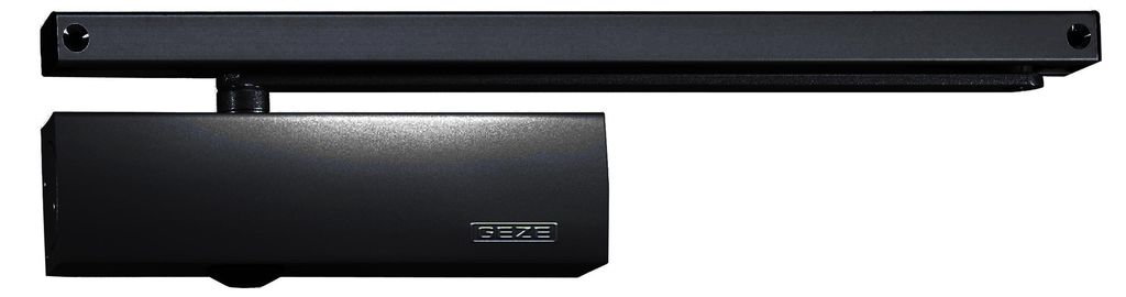 Ferme-porte série TS WOOD avec bras finition noir - GEZE - Image du produit 
