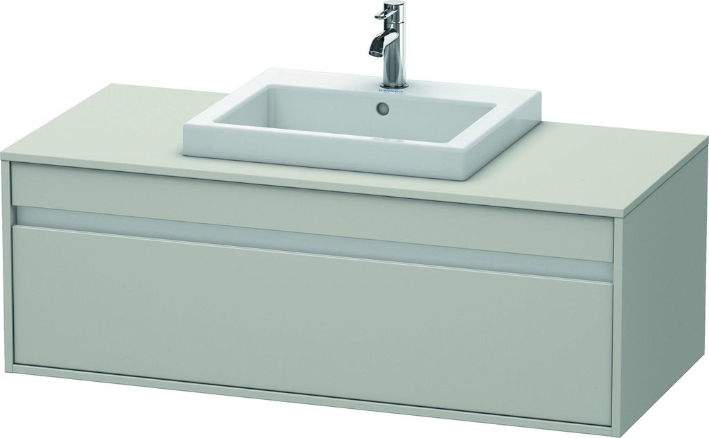 Duravit Ketho Konsolenwaschtischunterbau wandhängend, 1200x426x550 mm, 1 Auszug, für Einbauwaschtisch mittig, KT679600707