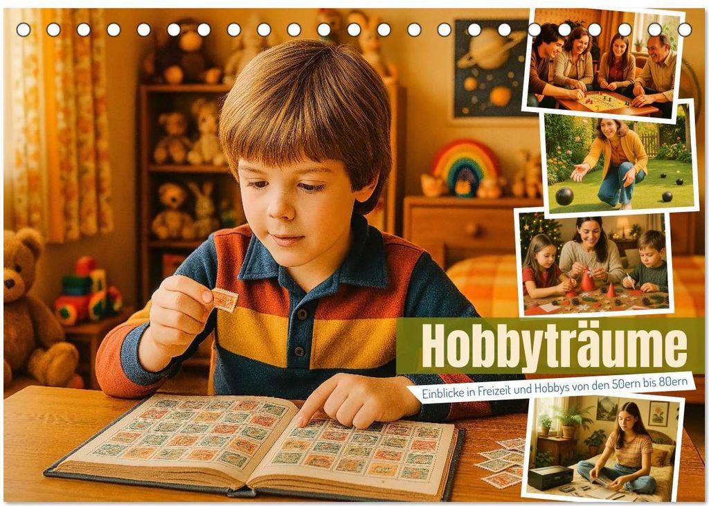 Hobbyträume - Einblicke in Freizeit und Hobbys von den 50ern bis 80ern (Tischkalender 2027 DIN A5 quer), CALVENDO Monatskalender