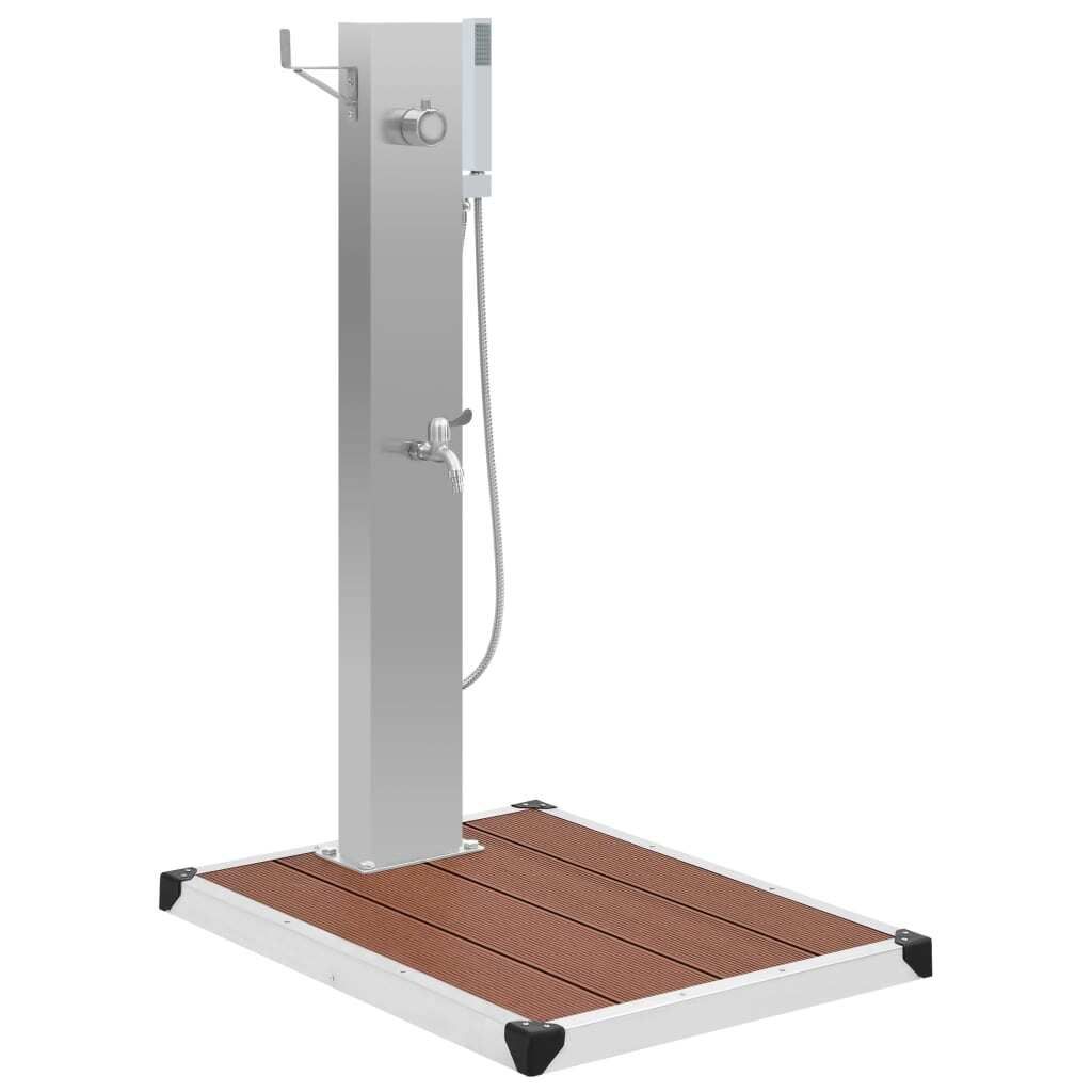 vidaXL Doccia da giardino con elemento a pavimento in Immagine del prodotto 