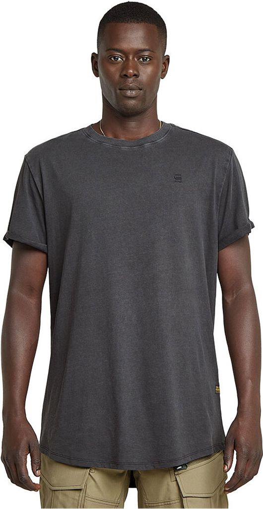 G-star Text Back Gr Overdyed Lash Kurzarm-t-shirt Grau M Mann Grau M