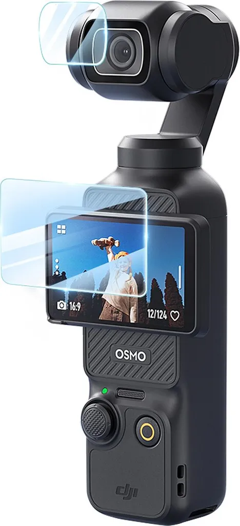 2x Pellicola Vetro Temperato DJI Pocket 3 | Miglior Rapporto Qualità/Prezzo