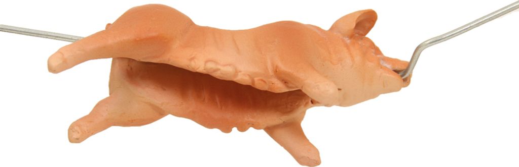 FADEDA Sau am Spieß / Höhe:7 cm / handbemalt / detailgetreue Krippen Figuren - Weihnachten Tisch Dekoration Krippe Zubehör
