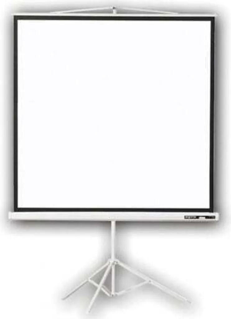 Écran vidéoprojecteur 180x180 cm avec toile anti-reflet et trépied stable