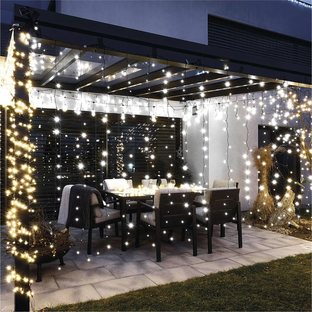 Catena Luminosa Esterno Emos D2CC03 3 Metri 50 LED Gomma Nera - 9