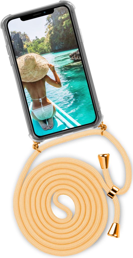 TWIST-Case + TWIST-Cord für iPhone X / iPhone Xs, Farbe:Sunburst (Gold)