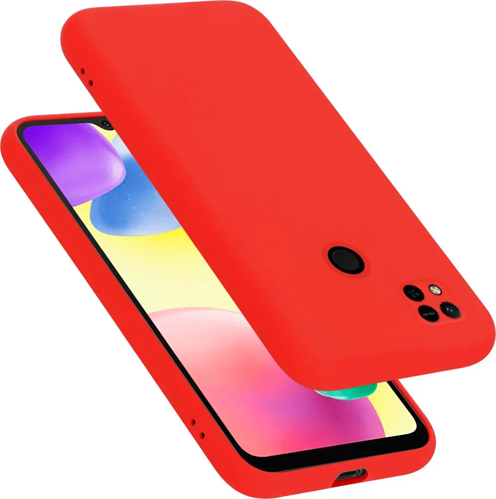 Cadorabo Custodia Rossa per Xiaomi Redmi 9C e 10A - Cover TPU Antiurto